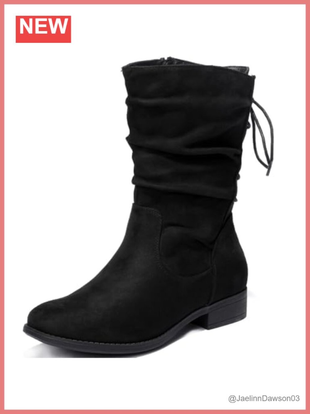 Extra Wide Width Ankle Boots with Memory Foam Insole and Side Zipper